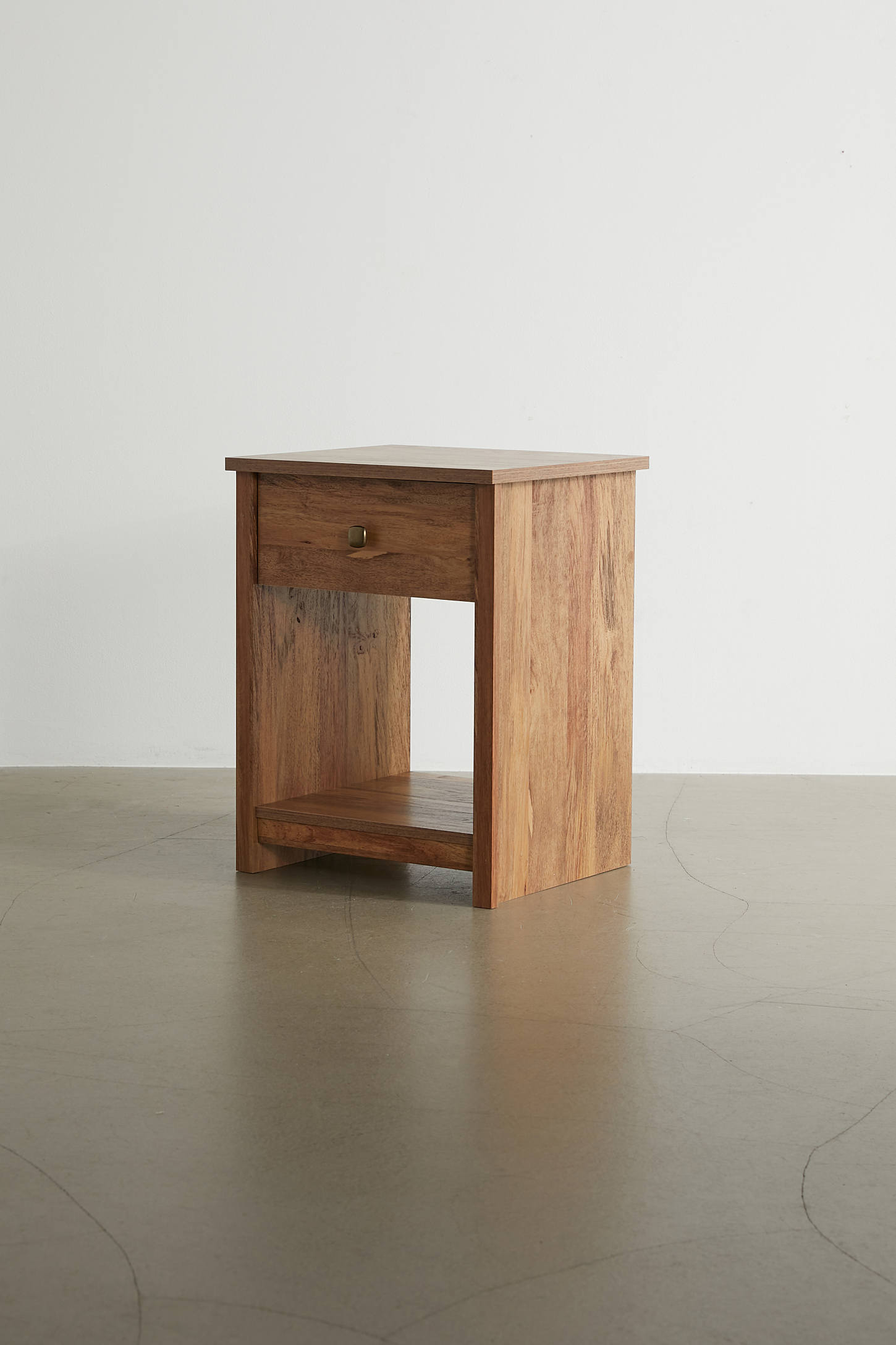 Harlow Wood Storage Nightstand