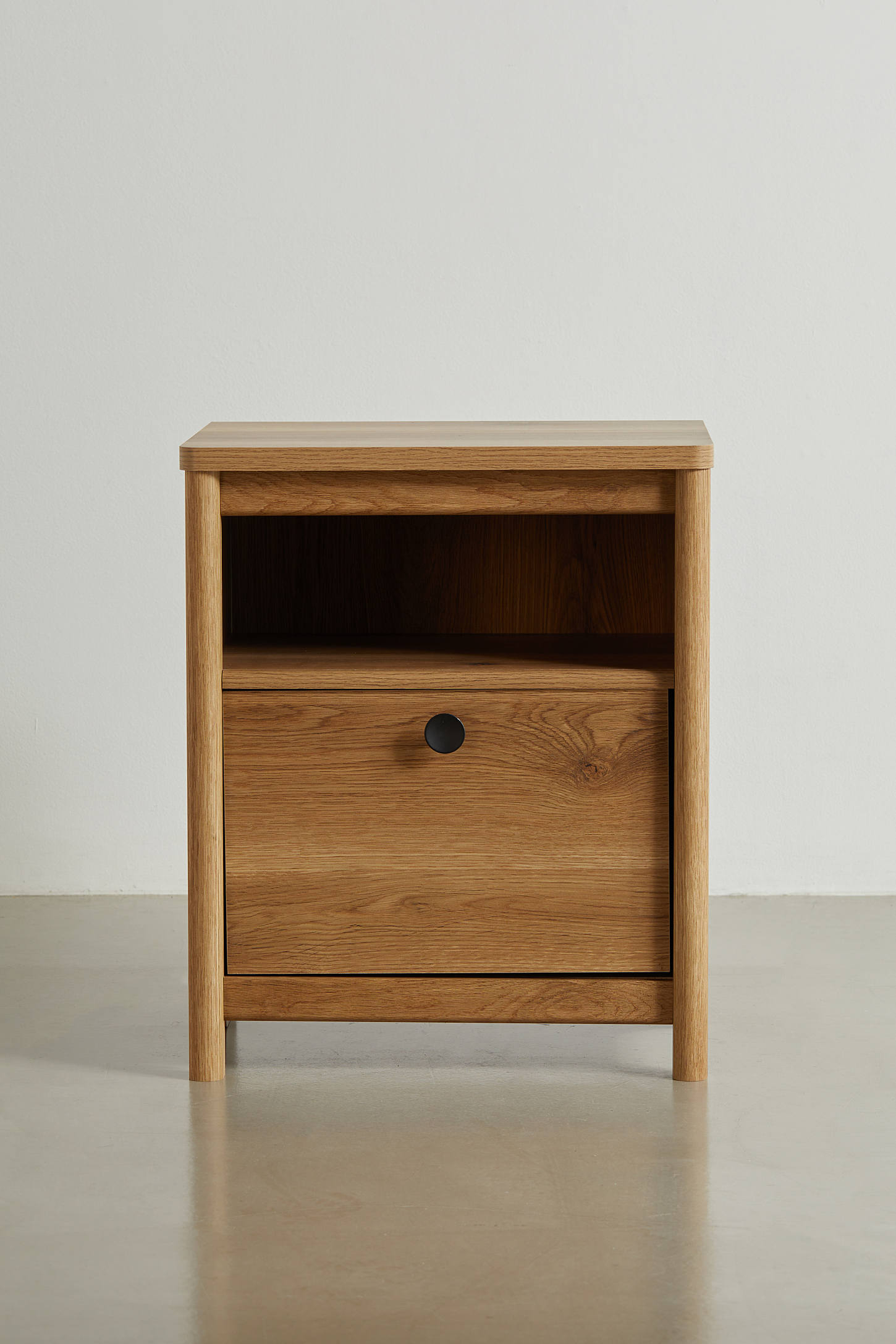 Jordan Wood Storage Nightstand