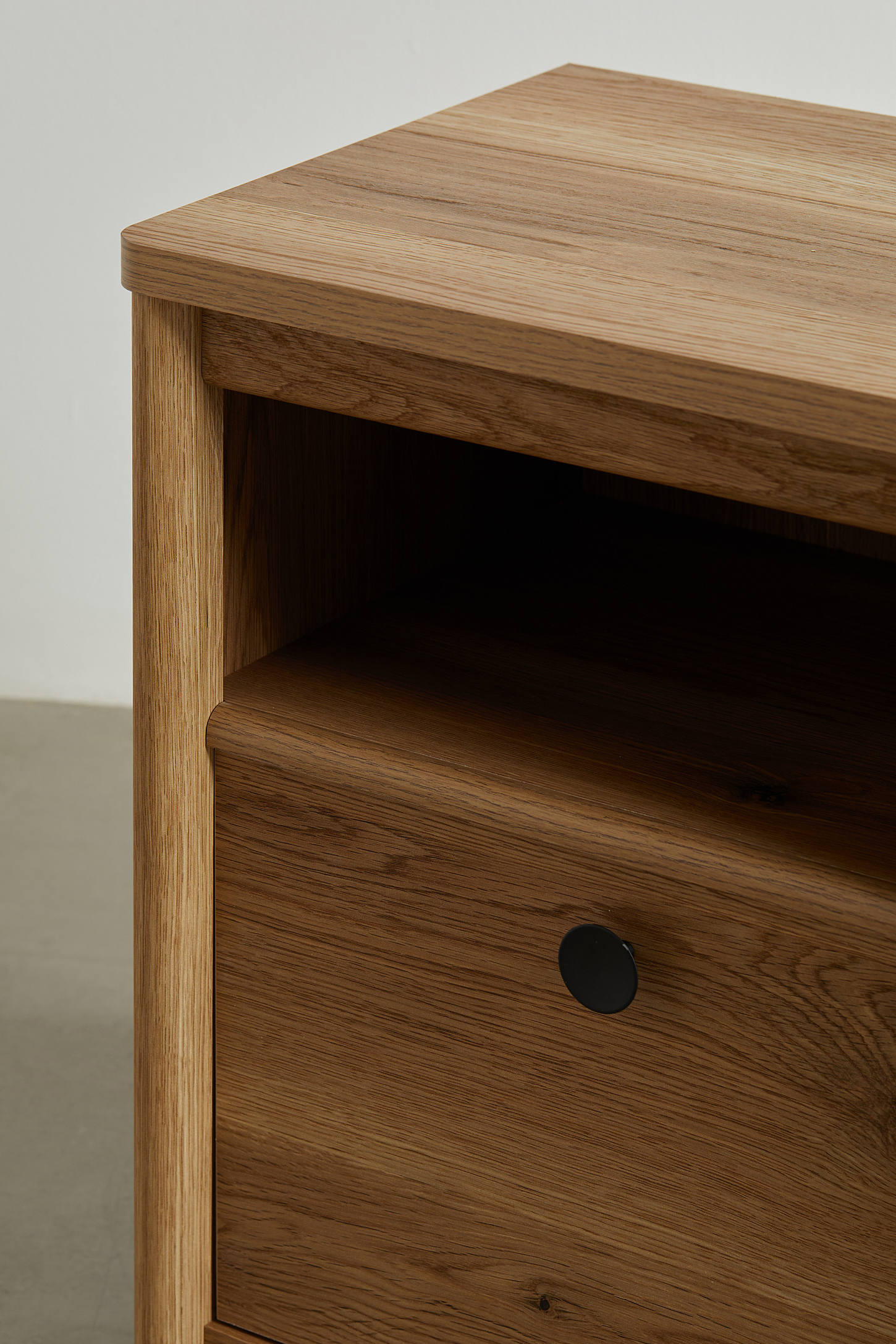 Jordan Wood Storage Nightstand