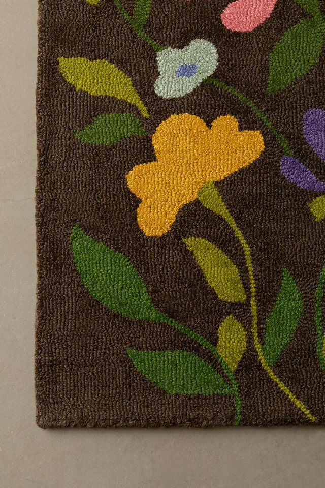 Floral Tufted Wool Rug