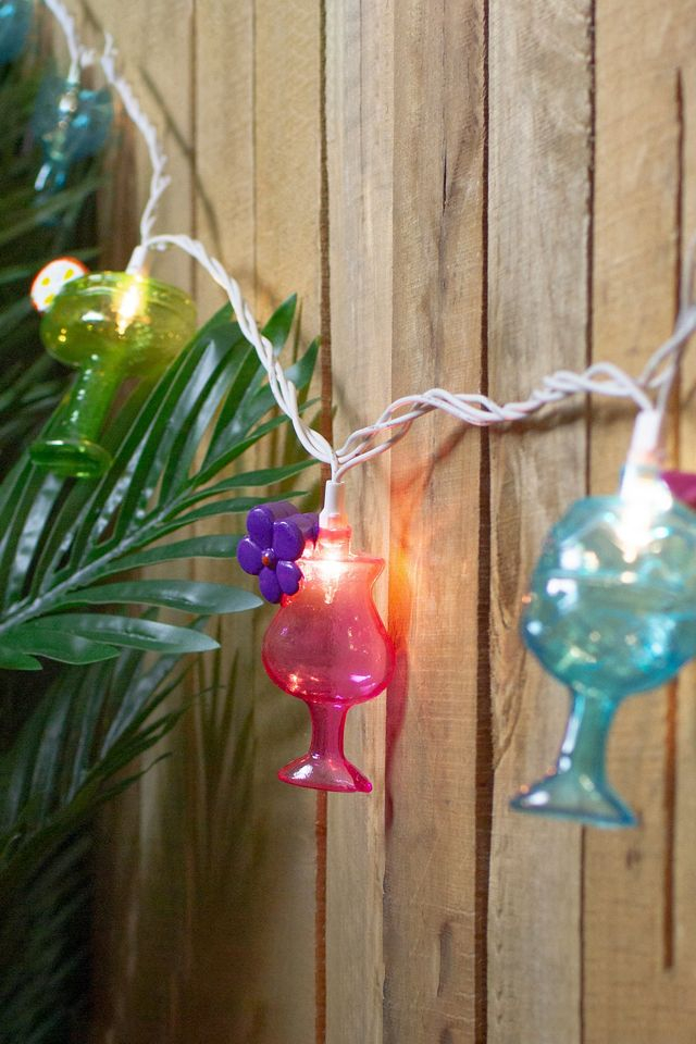 Cocktail Glasses 7ft String Lights
