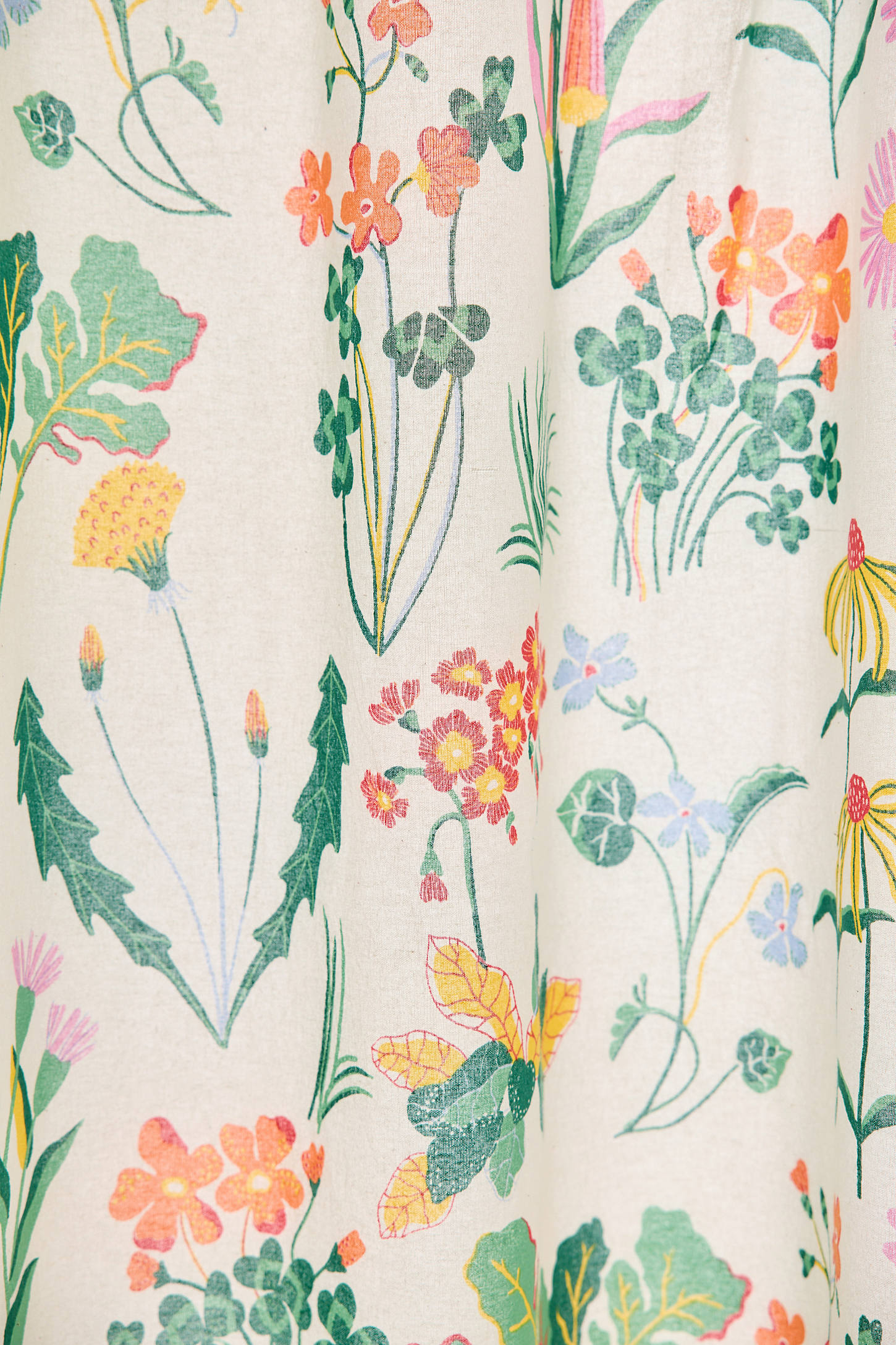 Flori Wildflower Patterned Shower Curtain