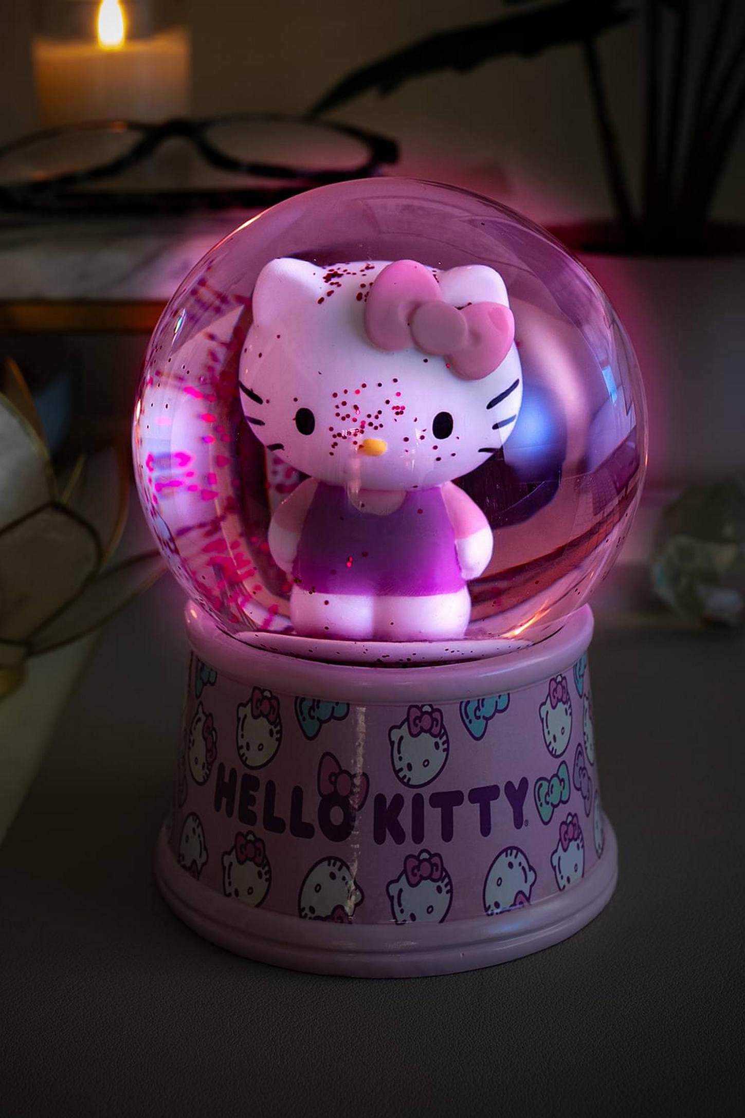 Sanrio Hello Kitty Light-Up 6" Snow Globe