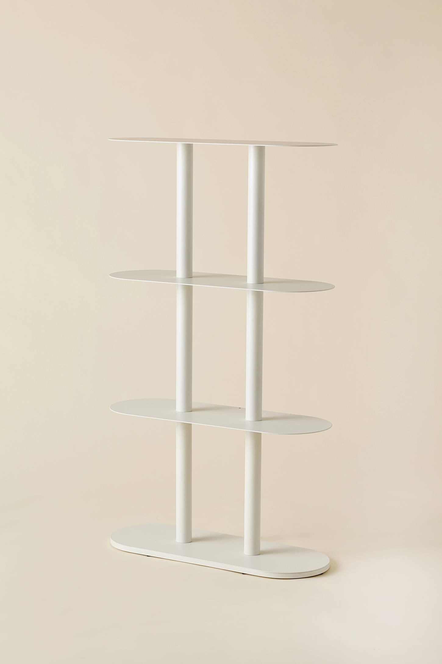 Ollie 4-Tier Iron Oval Storage Shelf