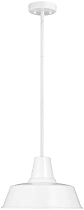 Fisher Outdoor Pendant Light - White / 14" Dia