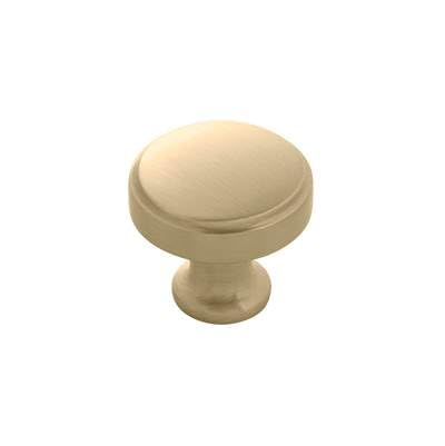 Champagne Bronze Round Cabinet Knob with Mounting Hardware