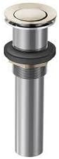 Polished Nickel Push-Button Overflow Drain Kit