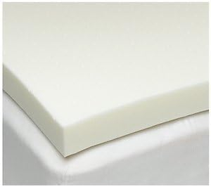 Memory Foam Solutions UBSF43 Full / Double Size 3 Inch Thick  4 Pound Density Visco Elastic Memory Foam Mattress Pad Bed Topper Made in the USA