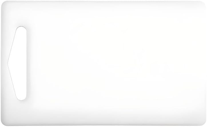 White Polyethylene Rectangular Cutting Board 12" x 18"