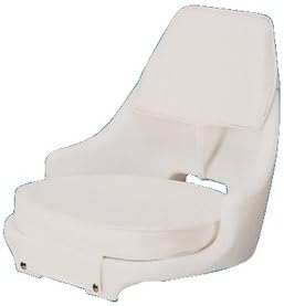 White Marine Hardware Boat Seat with Cushion Set