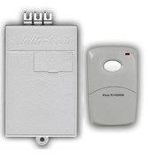 Multicode 300MHz Corded Electric Garage Door Receiver and Remote