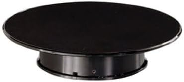 Rotary Display Turntable Stand Medium 10 Inches with Black Top for 1/64, 1/43, 1/32, 1/24, 1/18 Scale Models by Autoart