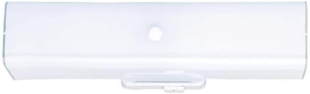 Westinghouse White 2 lights Incandescent Bathroom Channel Fixture Wall Mount