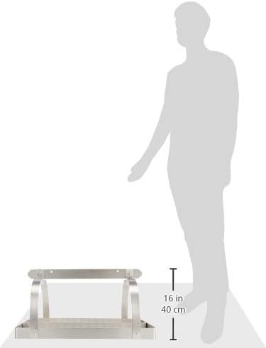 Rectangular Hanging Pot Rack with Grid & 24 Hooks