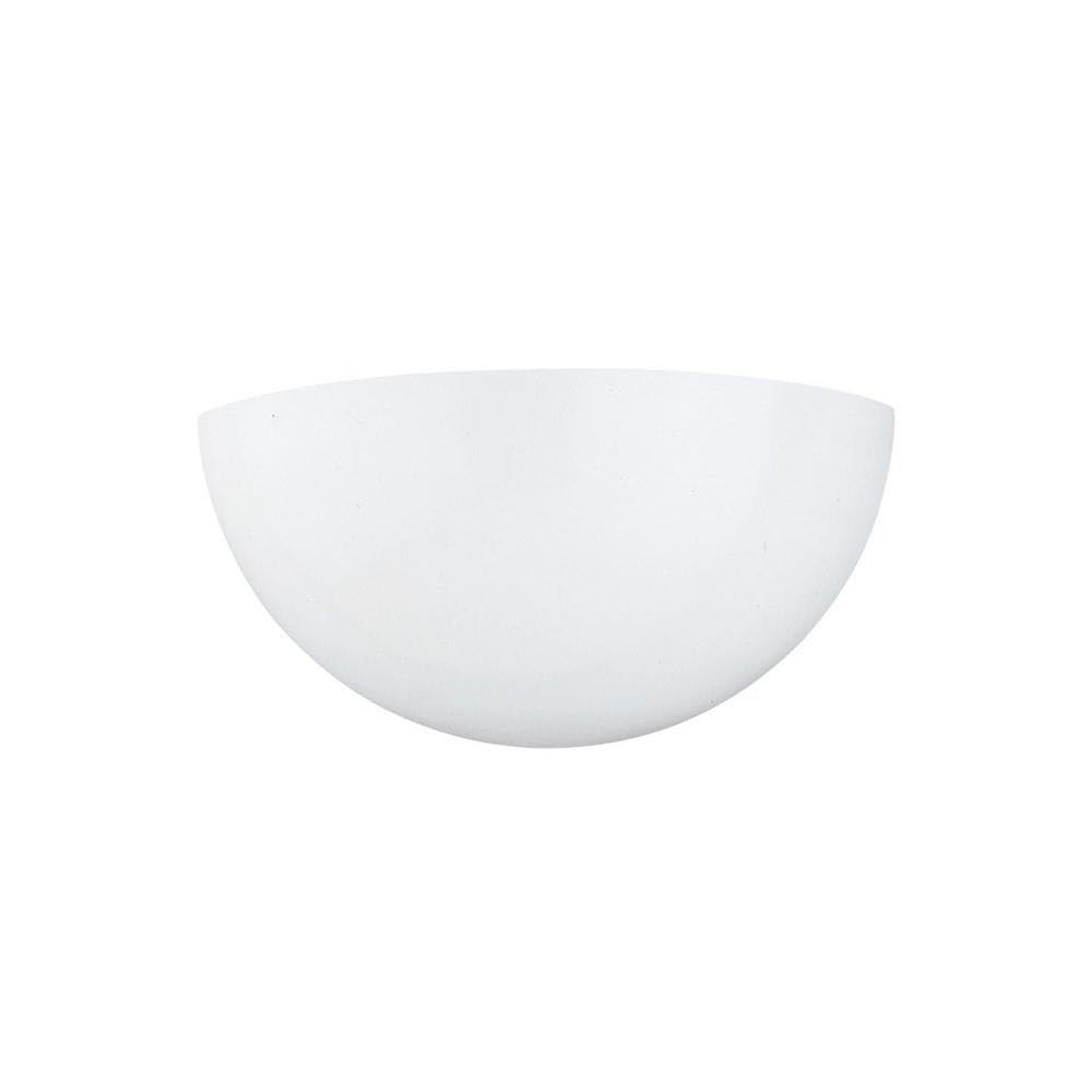 Elegant White Energy Star Outdoor Wall Sconce, Direct Wired