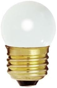 Bulbrite 702007-7.5S11W - White 7.5 Watt S11 Light Bulb, 130 Volt Long Life