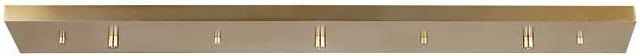 Generation Lighting 7449603-848 Accessory - 36 Inch 3 Port Linear Canopy, Satin Brass Finish