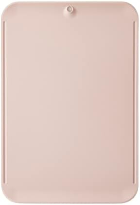 Premium Upgraded doblé Non-Scratch Flexible Cutting Board for Chopping, Scratch Free, Juice Grooves with Easy Grip Handle, Non-Slip Dishwasher Safe for Kitchen 9.3" x 13.7" (Baby Pink)