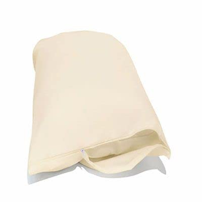 National Allergy Premium 100% Organic Cotton Pillow Protectors with Zipper Standard Size - GOTS Certified - Natural Breathable Hypoallergenic Encasement - Organic 100% Cotton Pillowcases Cover Cases