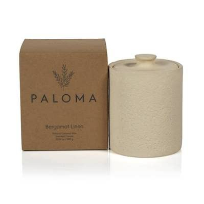 BERGAMOT LINEN Zodax Paloma Scented Jar Candle - 10.5 oz
