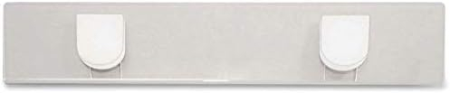Clear Acrylic Panel-Mounted Sign Holder with Clips, 9 x 2 Inch