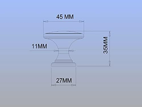 Marseille Collection 1-3/4 in. (45 mm) Traditional Black Round Cabinet Knob