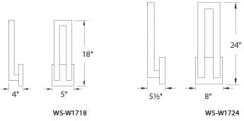 Forq 2 Light Novelty Outdoor Aluminum Wall Light