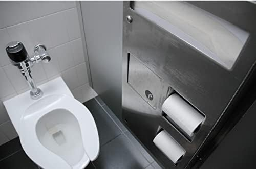 White Heavy-Duty Round Open Front Toilet Seat with Metal Hinges