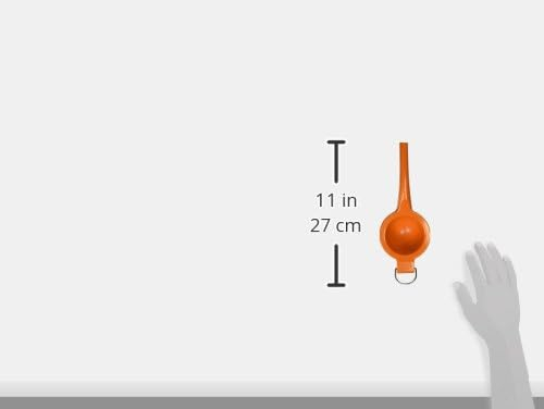 Orange Aluminum Citrus Squeezer with Ergonomic Handles