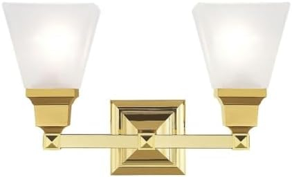 Livex Lighting Mission 2 - Light Vanity in  Polished Brass