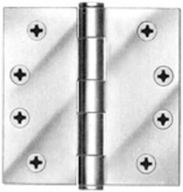 Prime Coated 4.5x4.5 Inch Steel Door Hinges Set of 3