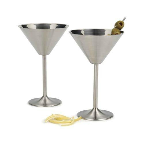 320ml Stainless Steel Break Resistant Martini Glasses, Set of 4