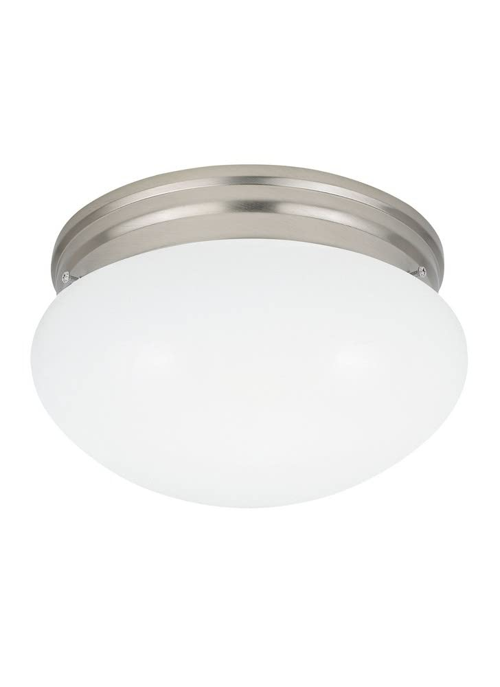 5328EN3-962-Generation Lighting-Sea Gull Lighting-One Light Close To The Ceiling in Traditional Style-10 Inch wide by 5.25 Inch high-Brushed Nickel