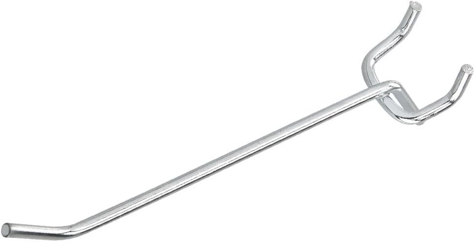 Neiko 53100A 4 Inch Heavy Duty Pegboard Hooks Kit, 50 Pack, 1/8" Peg Hooks for 1” Spaced Pegboards, Utility Hooks for Wall Organizing in Home or Garage