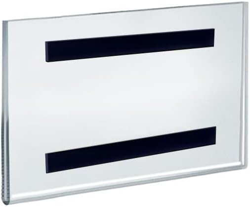 Azar Displays Clear Acrylic Magnet Back Sign Holder Frames 7" W x 5" H - Horizontal / Landscape, 10-Pack (Set of 10)