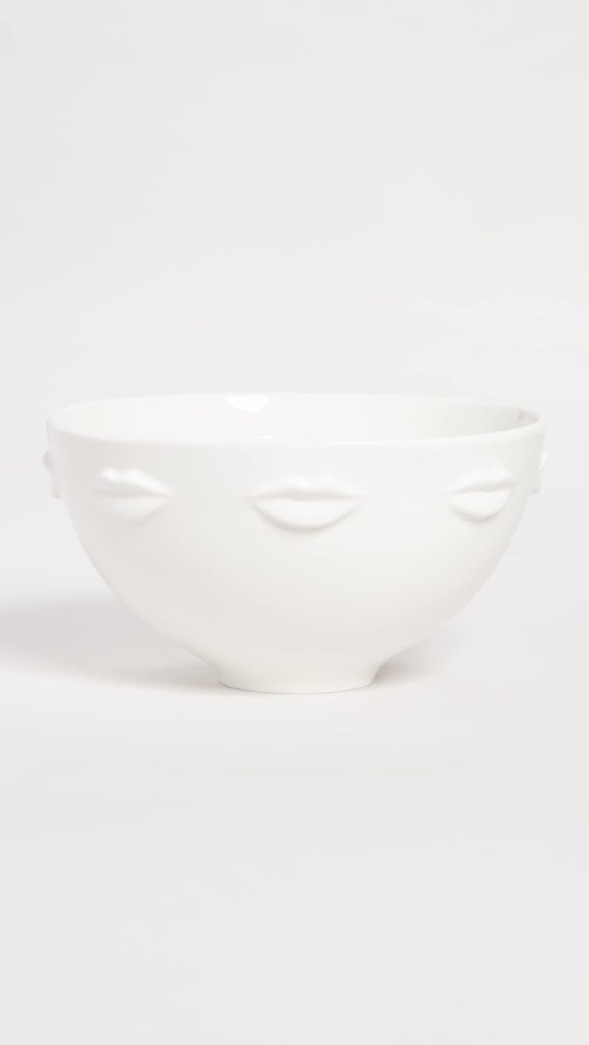 Gala Muse Inspired 9" White Glossy Porcelain Serving Bowl