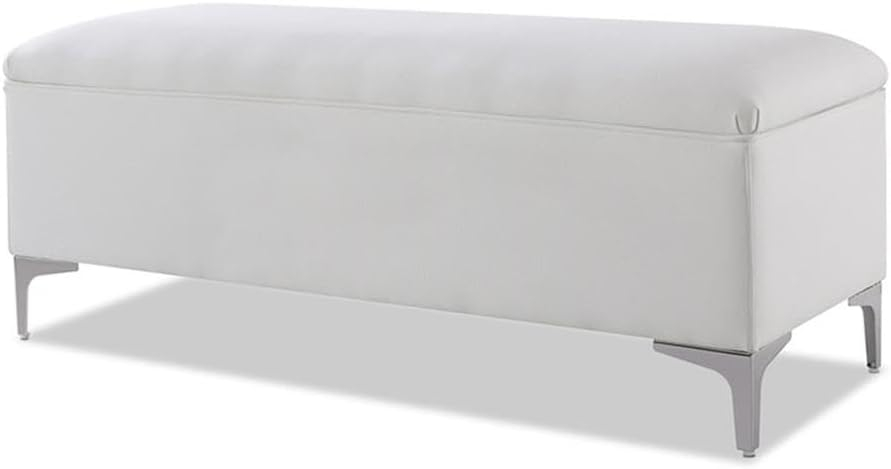 Madelyn Storage Bench Bright White