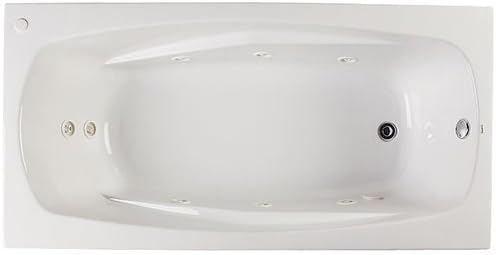 72'' x 36'' Drop-In Whirlpool Acrylic Bathtub