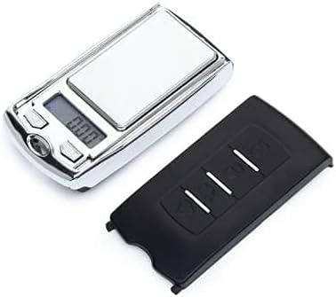 2 Pack 0.01g/200g Mini Car Key LCD Digital Balance Weight Pocket Jewelry Diamond Herb Food Scale Multi-Function Car Key Shape Electronic Scale