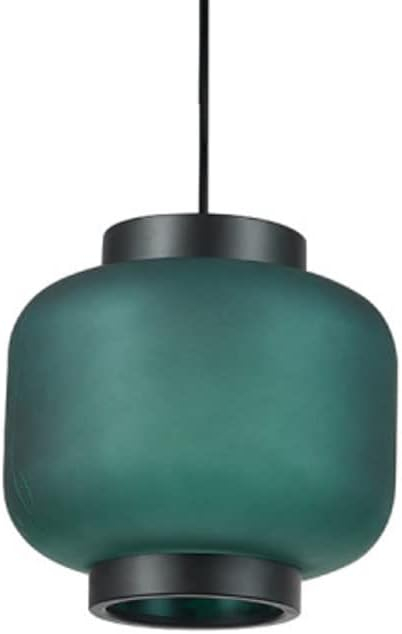 Globe Electric Laguna 1-Light Green Glass Pendant Light with CEC Title 20 LED Bulb Included, 64953