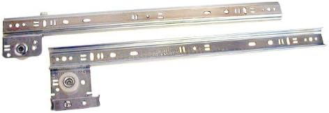 Knape & Vogt KV1300 P18 18 in. Ball Bearing 0.75 Extension Drawer Slides - 75 lbs, Zinc