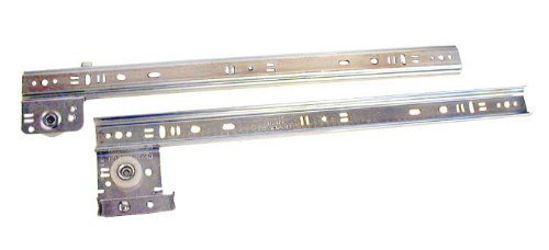 Knape & Vogt KV1300 P18 18 in. Ball Bearing 0.75 Extension Drawer Slides - 75 lbs, Zinc