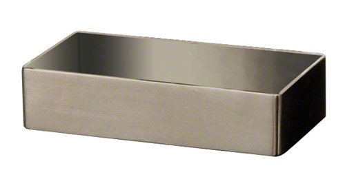 Sleek Silver Stainless Steel Rectangular Sugar Packet Holder