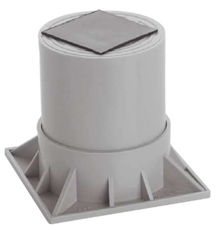 Diversitech Heat Pump Riser,Two Piece, 6 In.,Gray HPR-6-2P