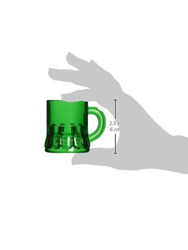 Green Plastic St. Patrick's Day Mug with Dice Set