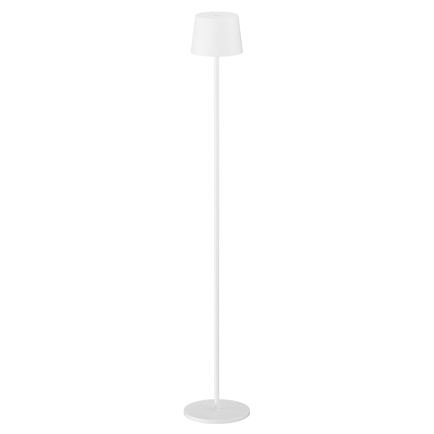Cordless Floor Lamp, 7000mAh Battery, IP54 Waterproof, Adjustable Height, Indoor/Outdoor/Outdoor Modern Standing Lamp (White)