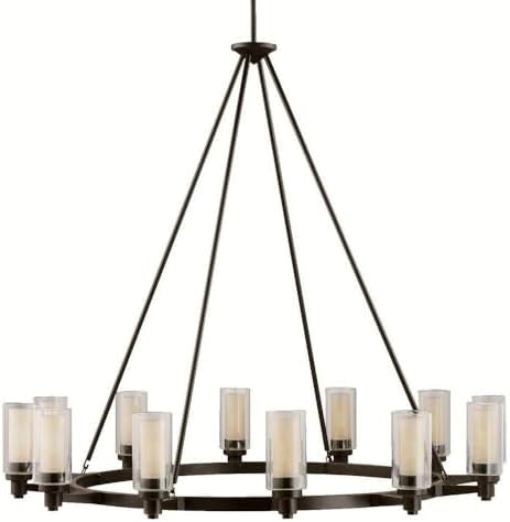 Twelve Light Chandelier With Soft Contemporary Inspirations 41 Inches Tall By 44.5 Inches Wide-Olde Bronze Finish Kichler Lighting 2347Oz