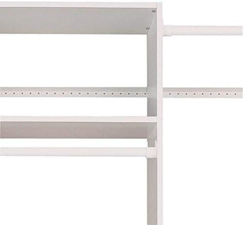 Easy Track Wood Laminate Dual Tower Closet Organizer