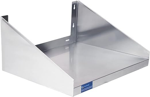 24" Stainless Steel Wall Shelf with Side Guards