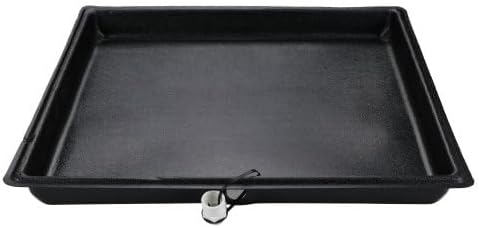 Black 24 x 24 Durable ABS Plastic Condensate Drain Pan